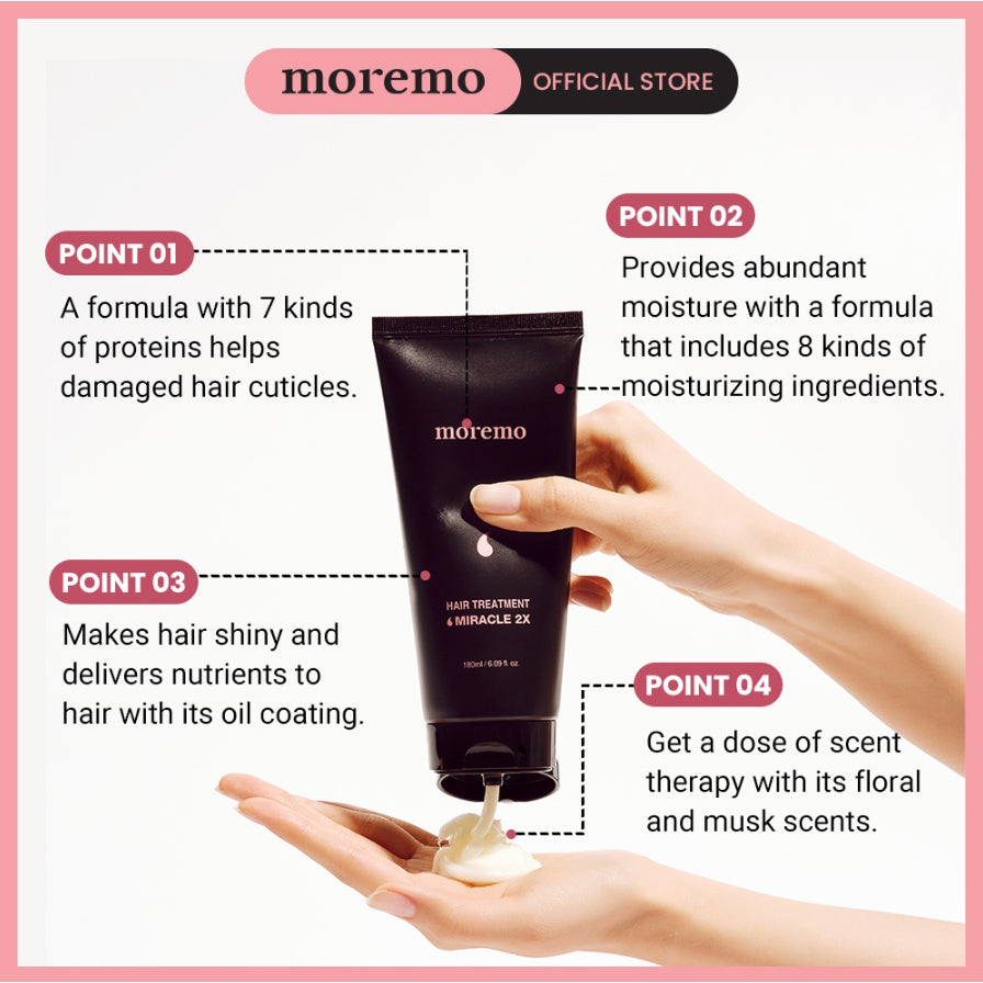 [READY STOCK] Moremo Hair Treatment Miracle 2X 180ml