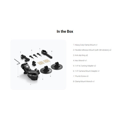 Insta360 New Motorcycle Mount Bundle - X6/X4 Air/GO Ultra/X5/Ace Pro 2/X4/GO 3S/Ace Pro/Ace/GO 3/X3