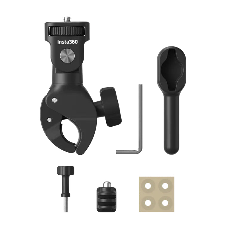 Insta360 Heavy Duty Clamp Motorcycle For X4 Air/GO Ultra/X5/Ace Pro 2/X4/Ace Pro/Ace/X3/Go3/One RS (4K/Twin)