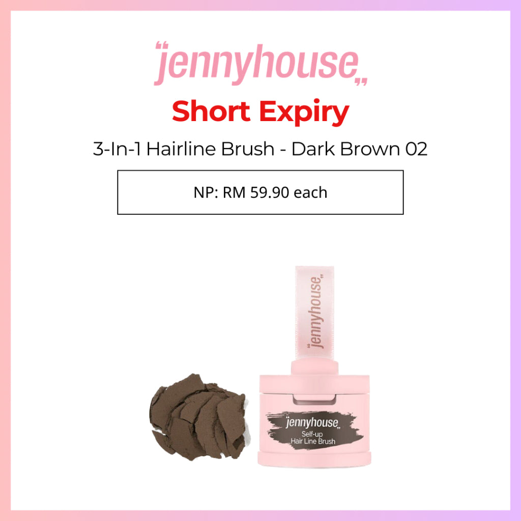 ###Jennyhouse Self-Up Hair Line Brush - Natural Brown/Dark Brown (4g) *SHORT EXPIRY*