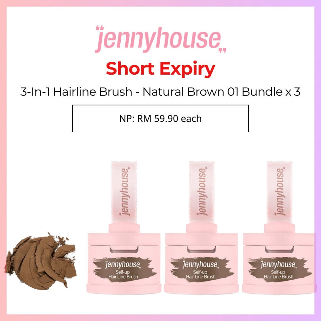 ###Jennyhouse Self-Up Hair Line Brush - Natural Brown/Dark Brown (4g) *SHORT EXPIRY*