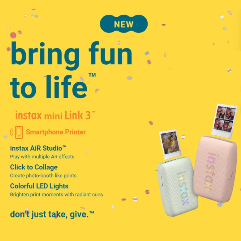 Fujifilm Instax Mini Link 3 / bring fun to life™ Smartphone Printer