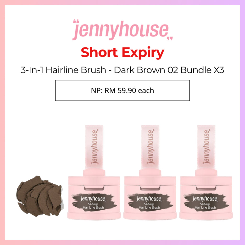 ###Jennyhouse Self-Up Hair Line Brush - Natural Brown/Dark Brown (4g) *SHORT EXPIRY*