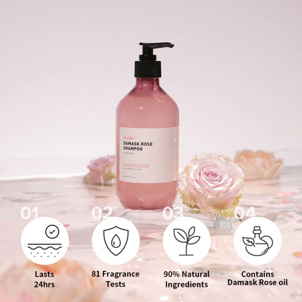 [READY STOCK] GRAFEN Perfume Shampoo Damask Rose 500ml