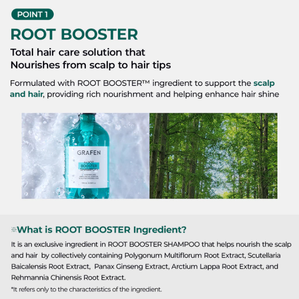 [READY STOCK] GRAFEN Root Booster Shampoo Anti-Hairloss 500ml