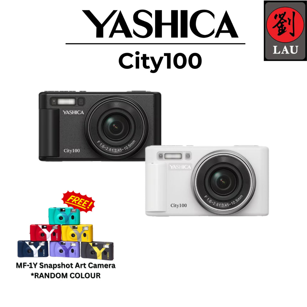 Yashica City 100 Digital Camera Free MF-1Y Camera [1-YEAR WARRANTY]