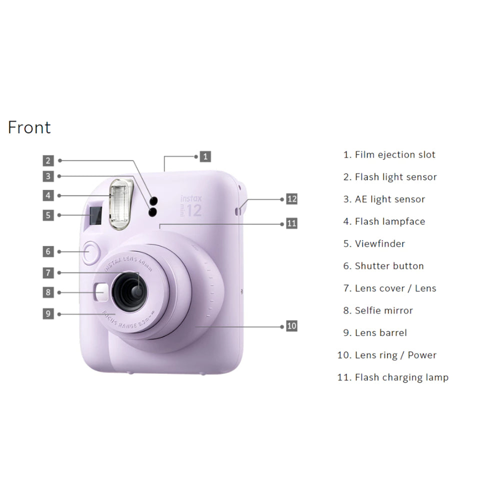 Fujifilm instax mini 12 Camera / Soft Bundle / Butterbear Kit / MelloBuddies Kit / Macaron Kit