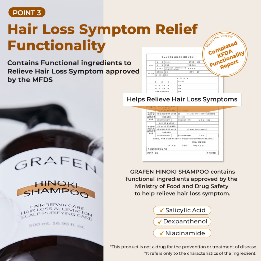 [READY STOCK] GRAFEN Hinoki Shampoo 500ml