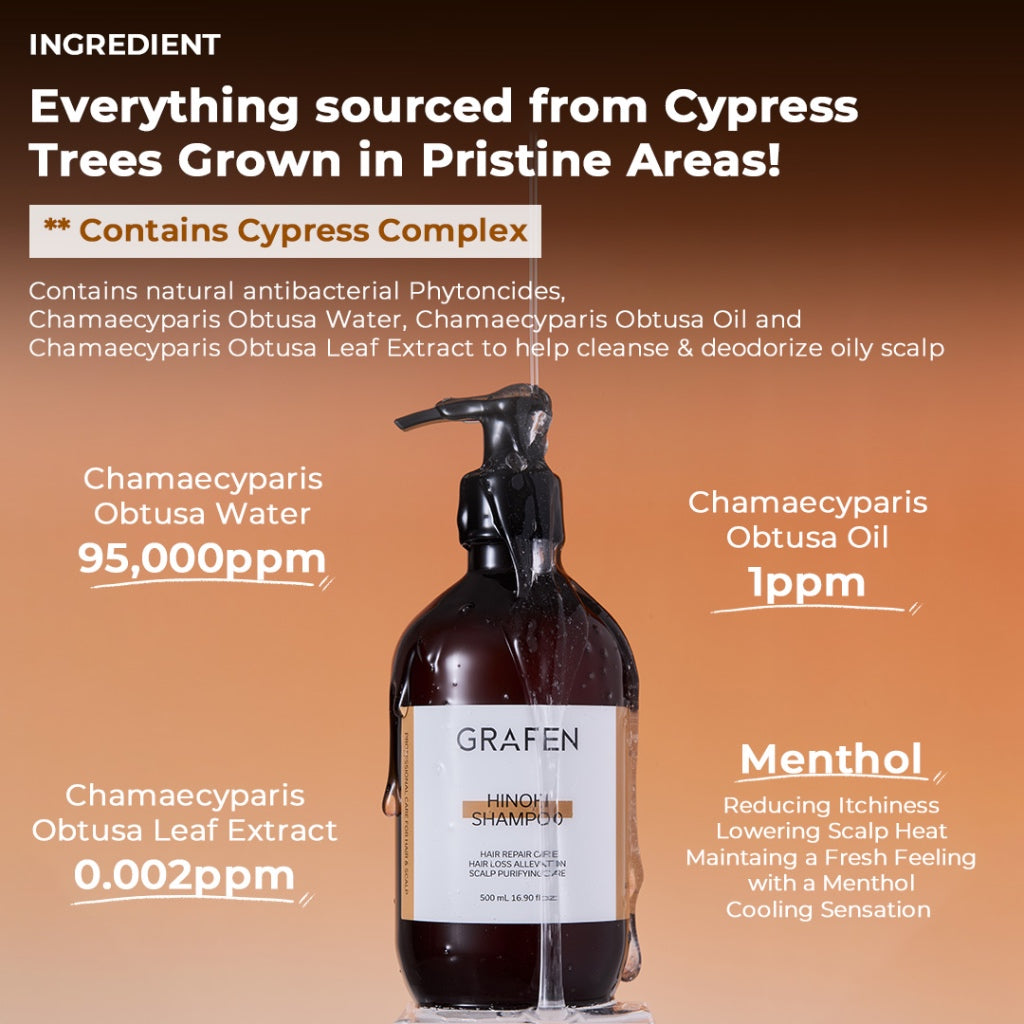 [READY STOCK] GRAFEN Hinoki Shampoo 500ml