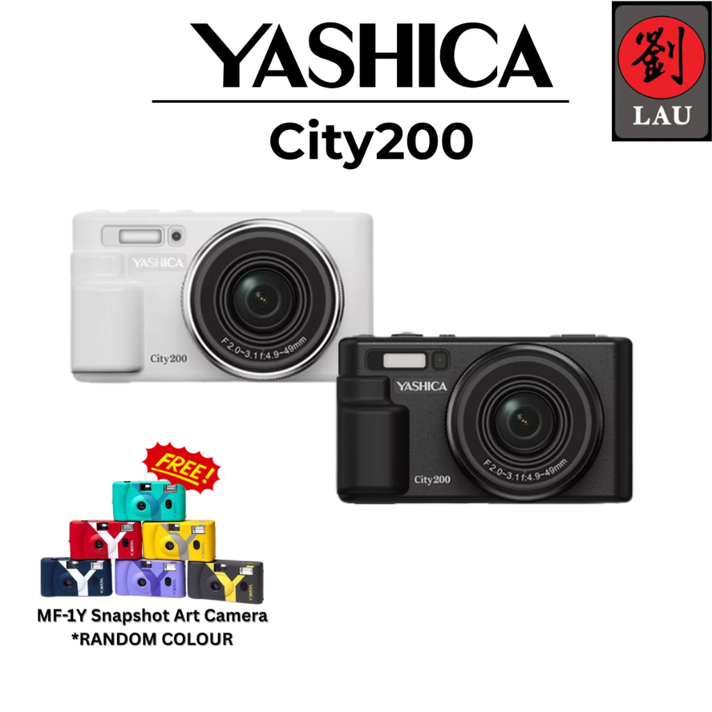 Yashica City 200 Digital Camera Free MF-1Y Camera [1-YEAR WARRANTY]