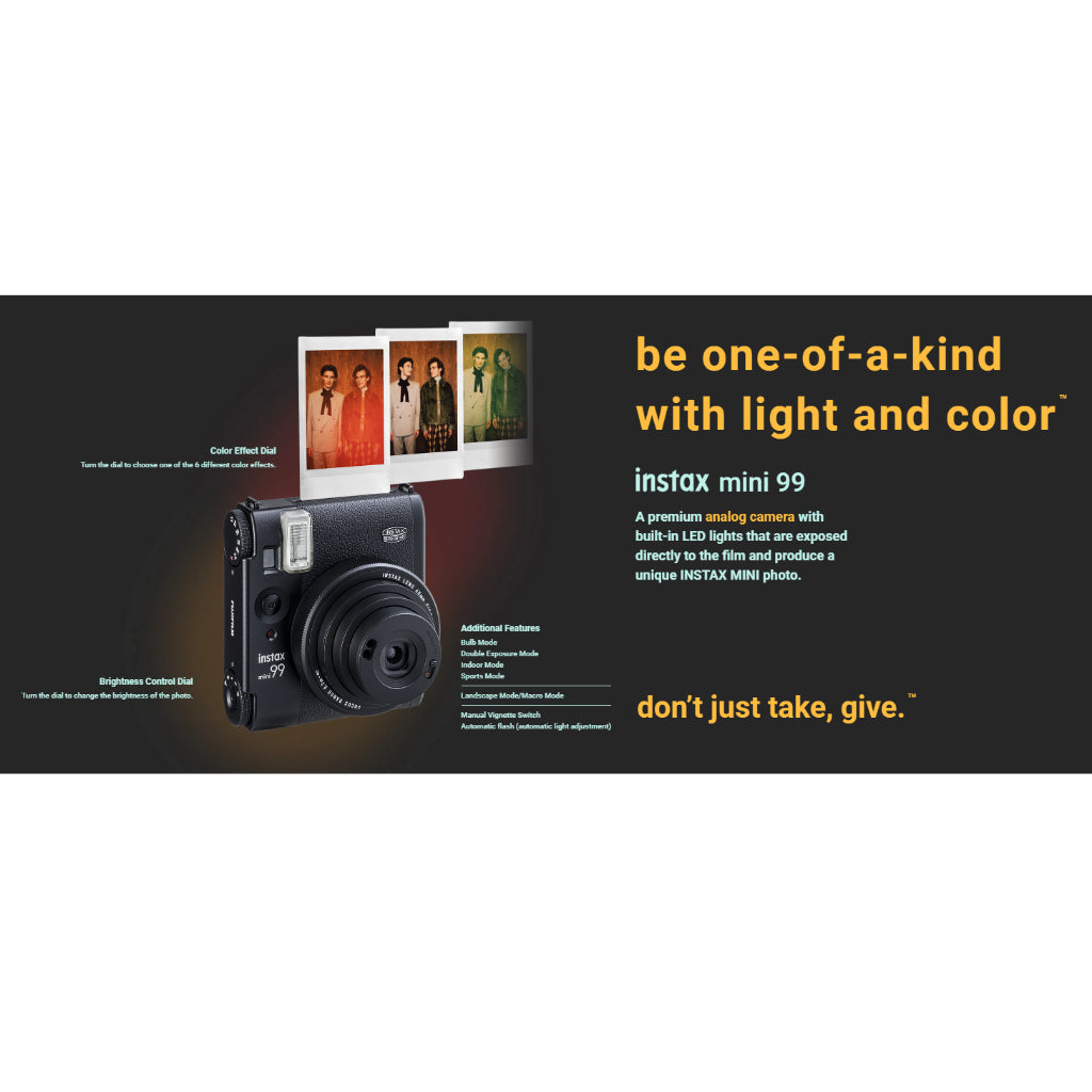 Fujifilm Instax Mini 99 Instant Camera / Analog Camera With Built-in LED Lights