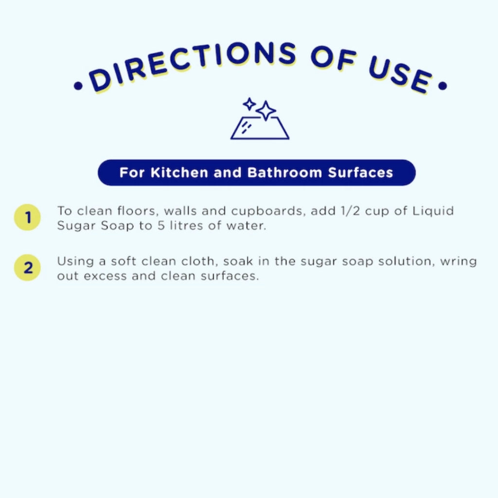 Selleys Sugar Soap 750ml | Pre-Paint Cleaner | Grease, Grime & Dirt Remover |...
