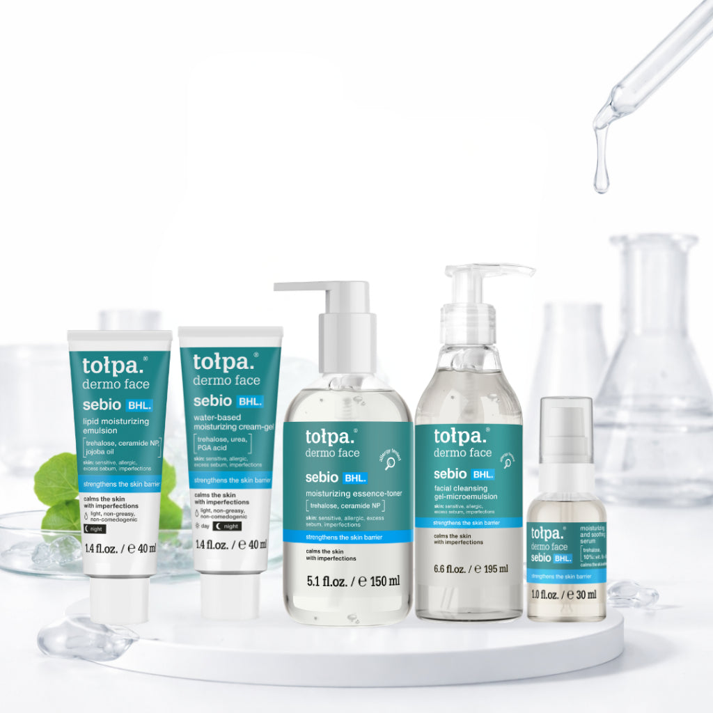 Tolpa Sebio BHL Repair Skincare Set | Cleanser | Essence | Serum | Moisturizer