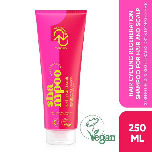 ONLYBIO Hair Cycling Regeneration Shampoo for Hair & Scalp | Repair Scalp Care Shampoo for Dry, Damaged & Frizzy Hair