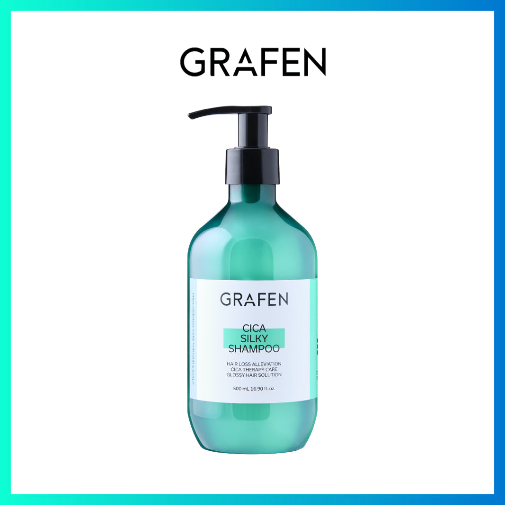 [READY STOCK] GRAFEN Cica Silky Shampoo for Sensitive Scalp | Anti Hairloss 500ml