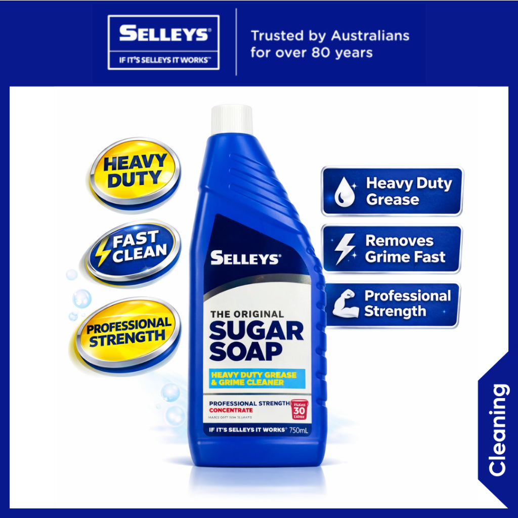 Selleys Sugar Soap 750ml | Pre-Paint Cleaner | Grease, Grime & Dirt Remover |...