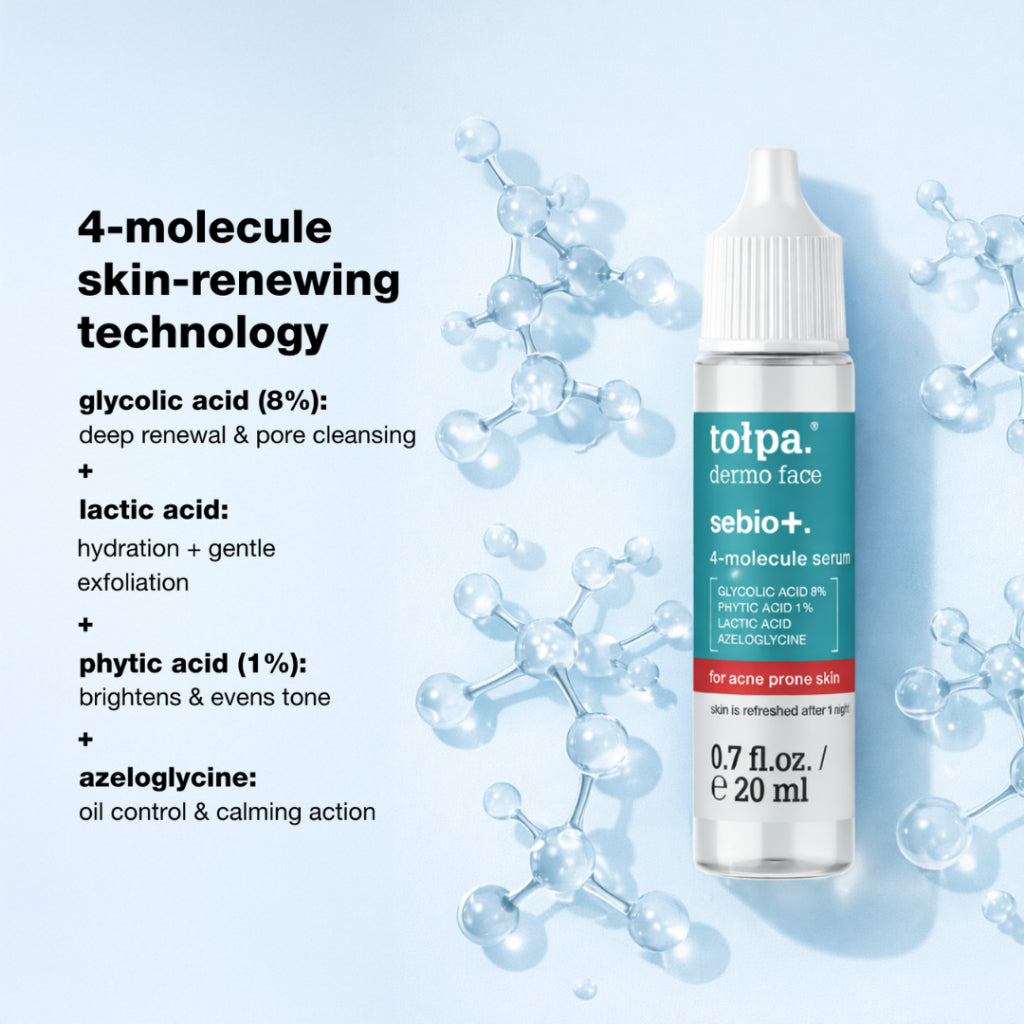 Tolpa Sebio+ 4-Molecule Serum Reduces Skin Texture Prevent Breakouts | 20ml