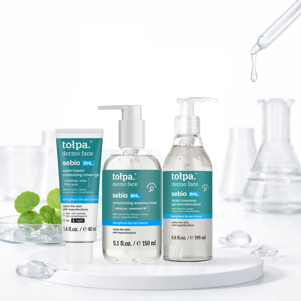 Tolpa Sebio BHL Repair Skincare Set | Cleanser | Essence | Serum | Moisturizer
