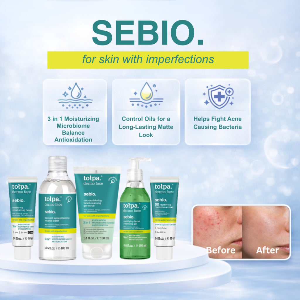 Tolpa Sebio Mattifying Moisturizing Cream Oil Control Prevent Acne | 40ml