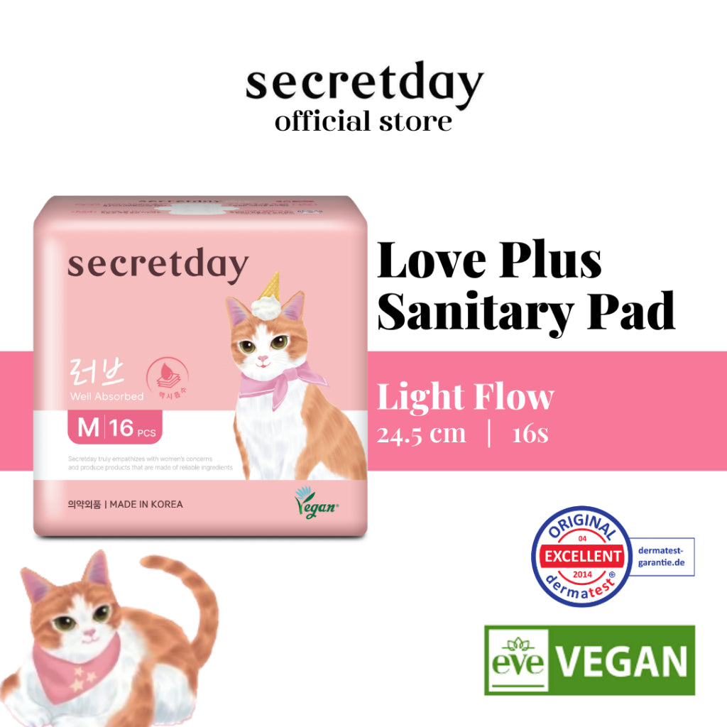 SECRETDAY Love Plus Line Up Sanitary Pad | Action Wear | Strong Absorption | Prevent Leakage | Suitable for Sport Wear