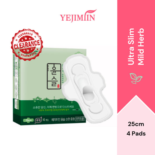 ###[SHORT EXPIRY]YEJIMIIN Sanitary Pad Mild Herb (25cm x 4s)