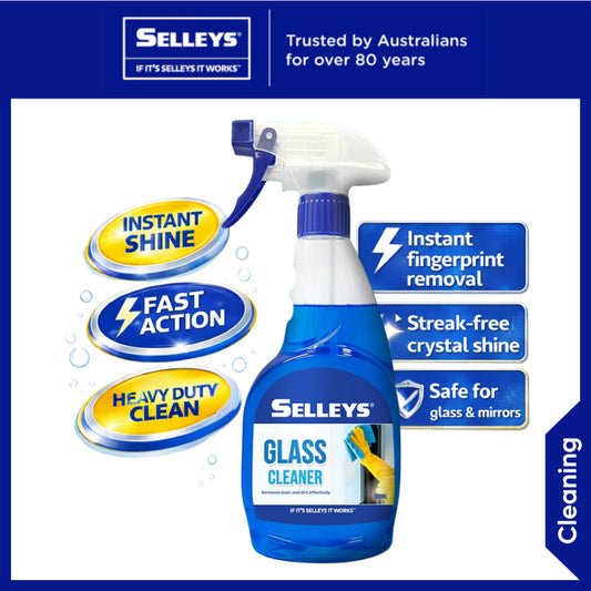 Selleys Glass Cleaner Spray 500ml | Streak-Free Shine | Windows, Mirrors & Sc...