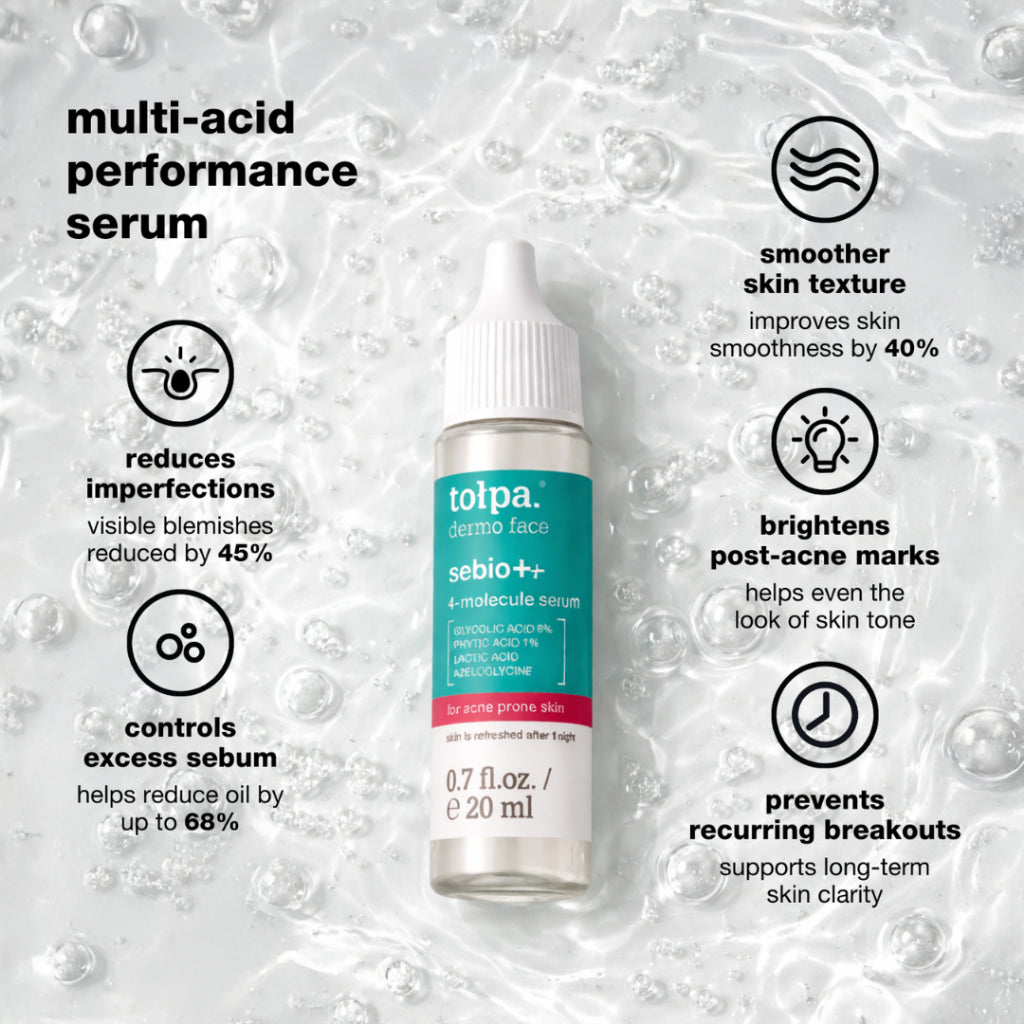 Tolpa Sebio+ 4-Molecule Serum Reduces Skin Texture Prevent Breakouts | 20ml