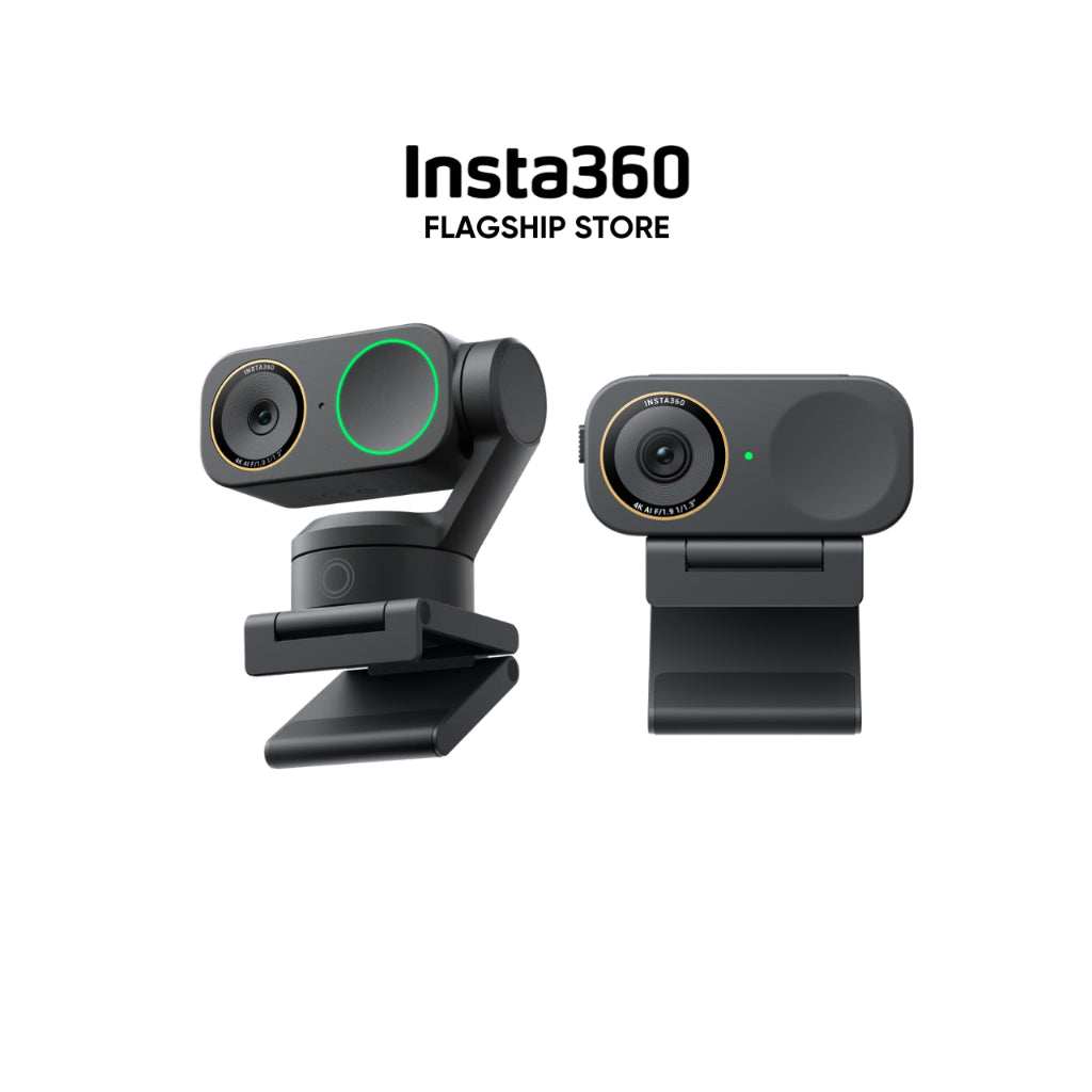 Insta360 Link 2 Pro & Link 2C Pro - 4K Webcam with 1/1.3” Sensor, Auto Framing, Noise-Canceling, Supports Stream Deck