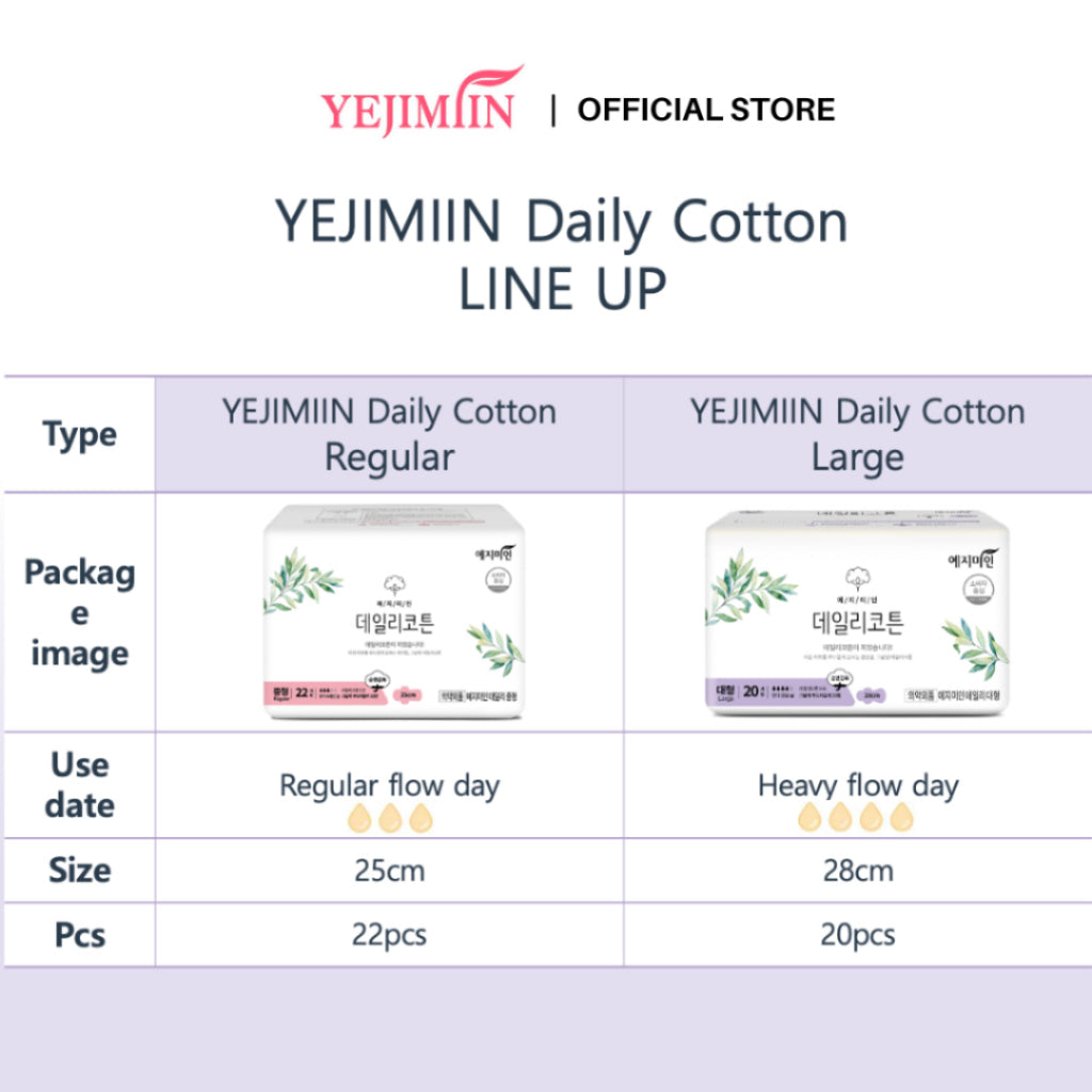 YEJIMIIN Daily Cotton  (25cm x 22s)
