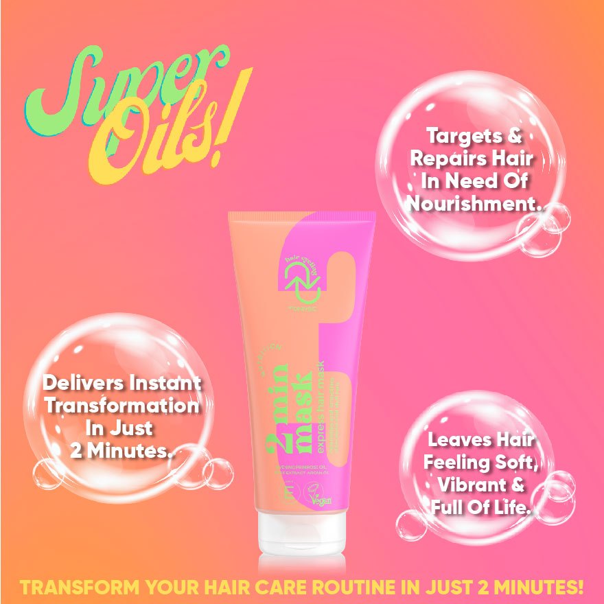 ONLYBIO Hair Cycling Nutrition 2 Mins Express Hair Mask | Quick Repair Hair Treatment for Dry, Frizzy & Damaged Hair
