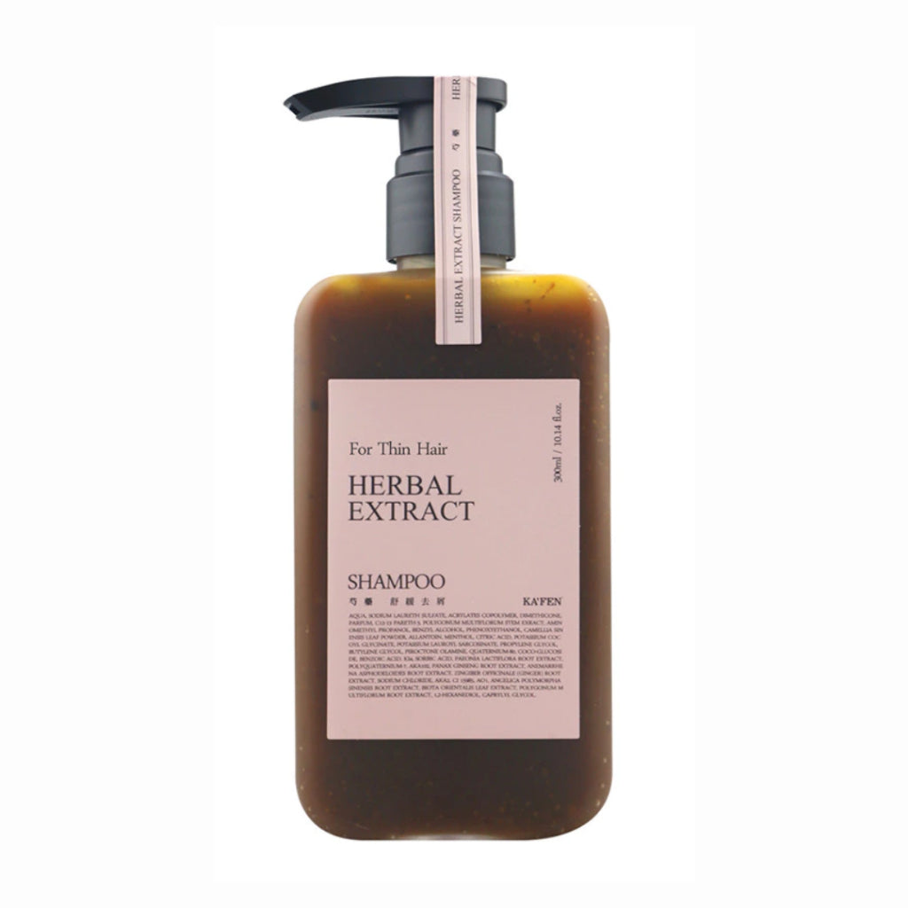 KAFEN Herbal Extract Paeonia Lactiflora Shampoo 300ml | Gentle Soothing Shampoo for Sensitive Scalp