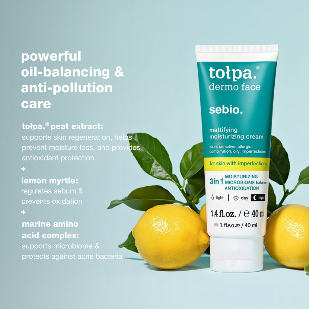 Tolpa Sebio Mattifying Moisturizing Cream Oil Control Prevent Acne | 40ml
