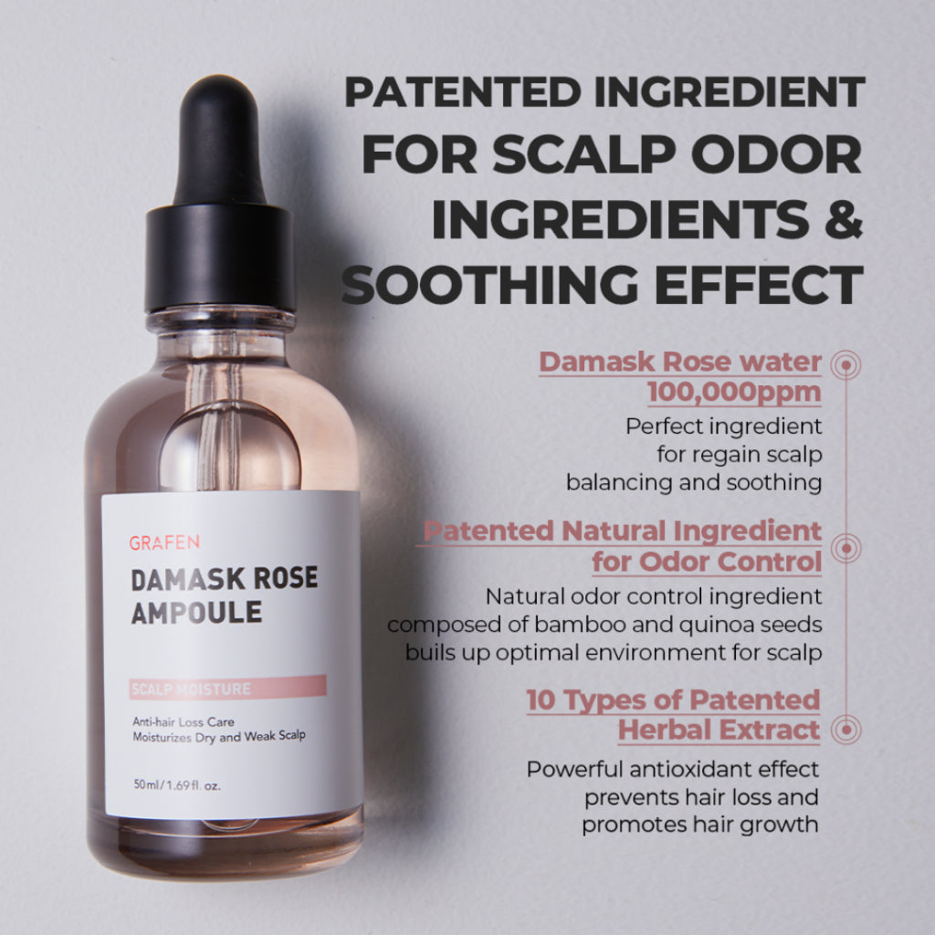 ###[SHORT EXPIRY]GRAFEN Damask Rose Scalp Ampoule 50ml