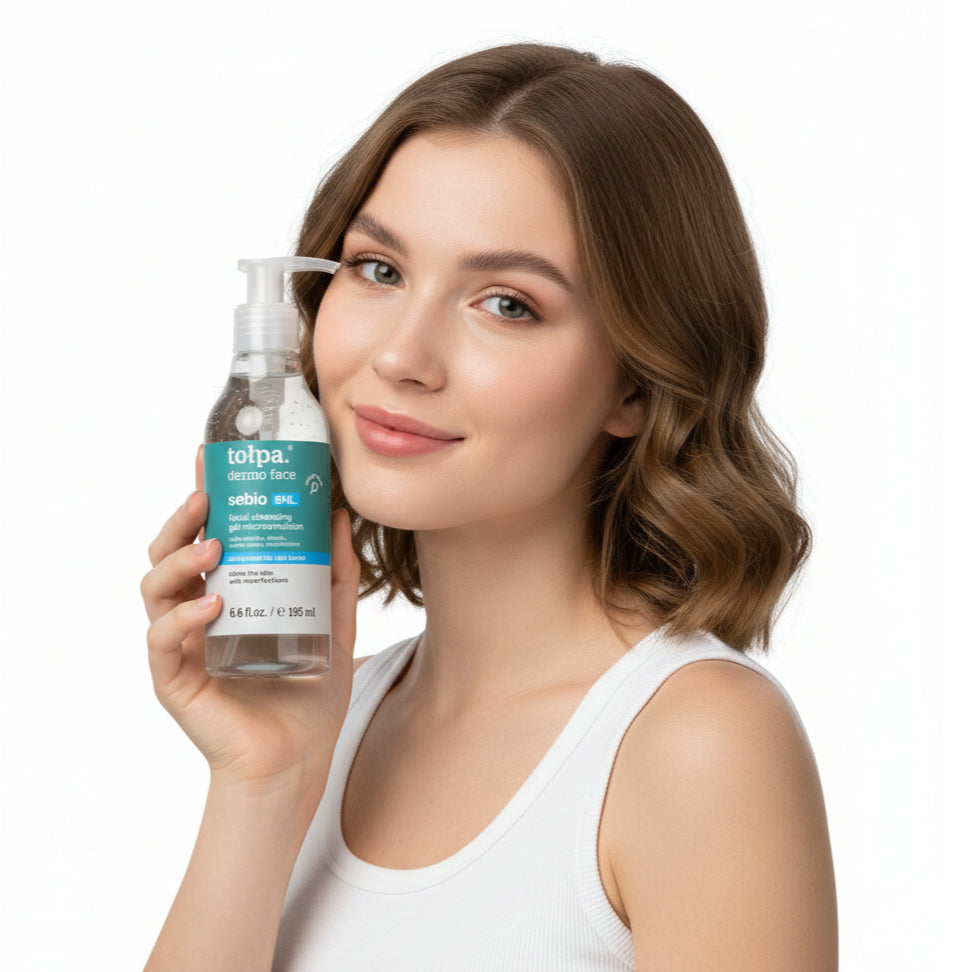 Tolpa Sebio BHL Microemulsion Gel Cleanser 195ml | Acne Cleanser | Controls Oil | Non-Drying | Hydrate Skin