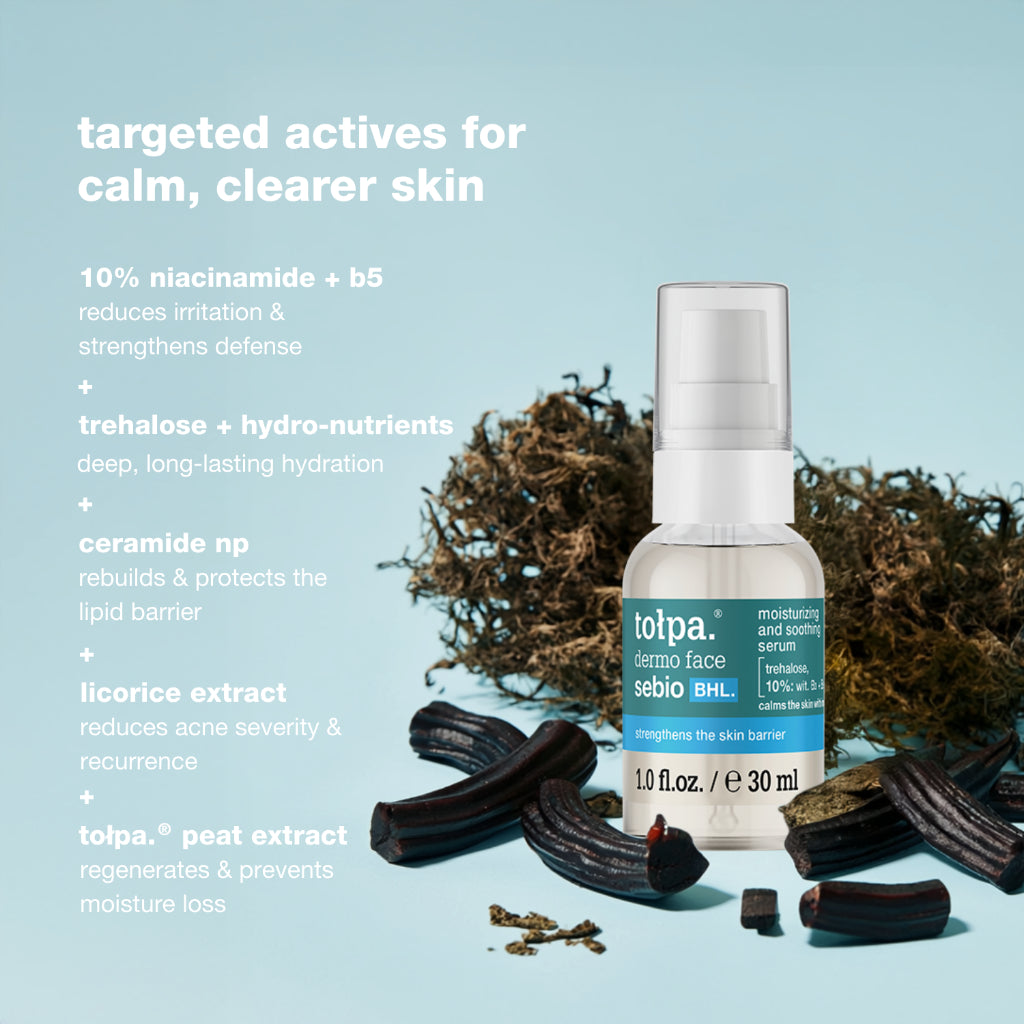 Tolpa Sebio BHL Soothing Serum 30ml | Oil-Free | Fast Absorbing | Non-Sticky Hydration
