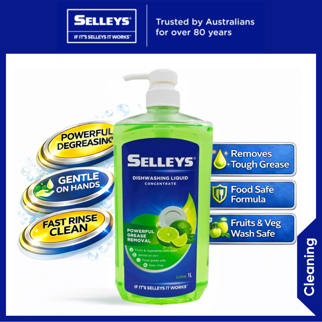 Selleys Dishwashing Liquid Concentrate 2L | Powerful Grease Removal | Gentle ...