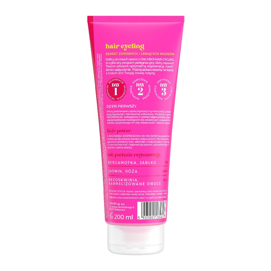 ONLYBIO Hair Cycling Regeneration 2 Mins Express Hair Mask | Quick Nourishing Hair Treatment for Smooth & Soft Hair