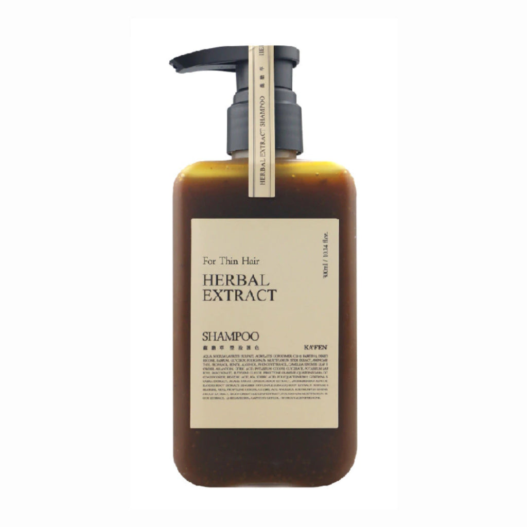 KAFEN Herbal Extract Gentiana Scabra Shampoo 300ml | Moisturizing, Color Protection & Scalp Purifying Shampoo