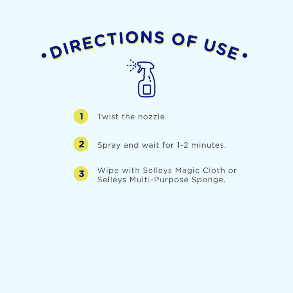 Selleys Glass Cleaner Spray 500ml | Streak-Free Shine | Windows, Mirrors & Sc...