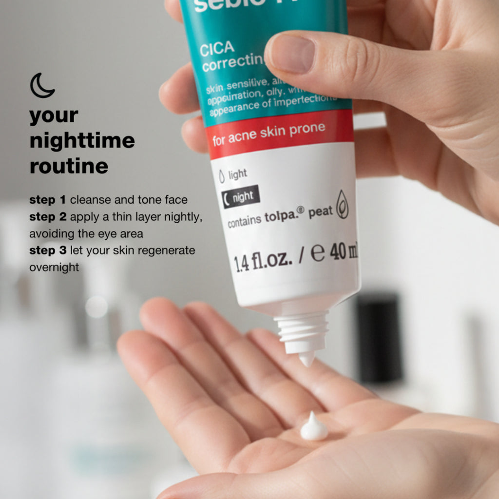 Tolpa Sebio+ CICA Correcting Cream Reduces Redness Matte Finish | 40ml