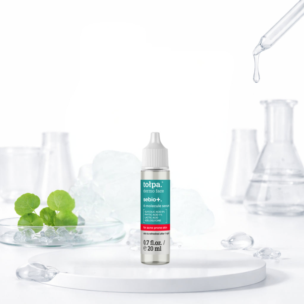 Tolpa Sebio+ Skincare Set | AHA LHA Face Wash Gel, Toner & CICA Correcting Cream for Blemish-Prone Skin