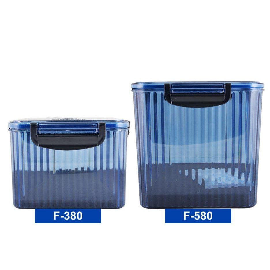 Samurai Dry Box F580 Blue/Grey with Free Blue Silica Gel Bottle (500g)
