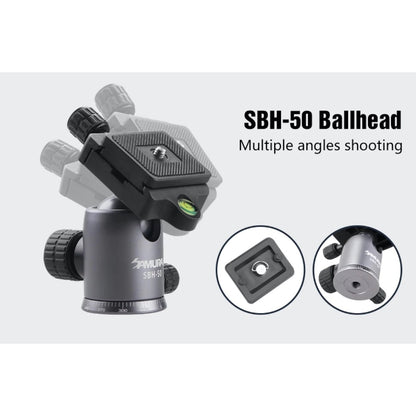 Samurai Outdoor X-Atomic Plus Detachable Monopod (with SBH-50 Ballhead, Black)