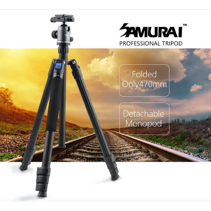 Samurai Outdoor X-Atomic Plus Detachable Monopod (with SBH-50 Ballhead, Black)