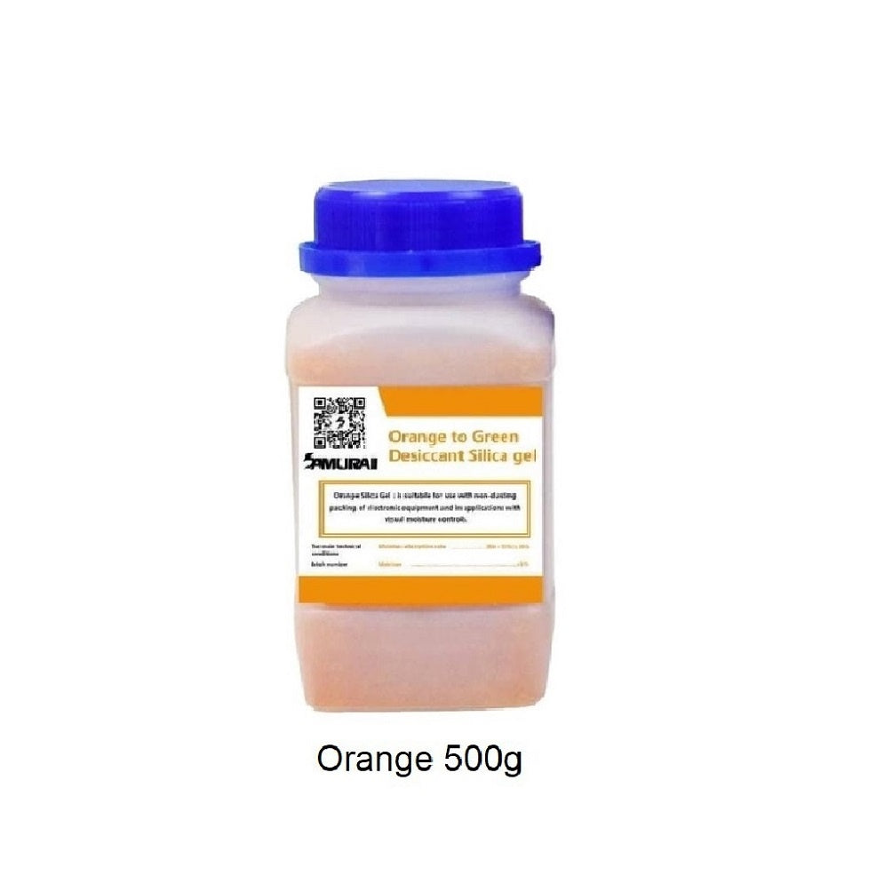Samurai Desiccant Silica Gel Bottle Blue/Orange (500g)
