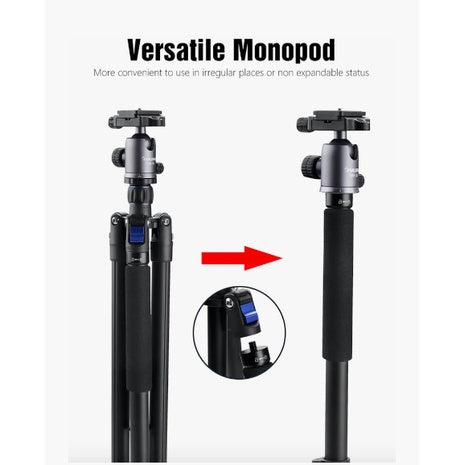 Samurai Outdoor X-Atomic Plus Detachable Monopod (with SBH-50 Ballhead, Black)