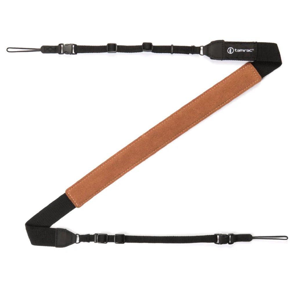 Tamrac Camera Quick Release Strap - Microfiber (Black/Brown)