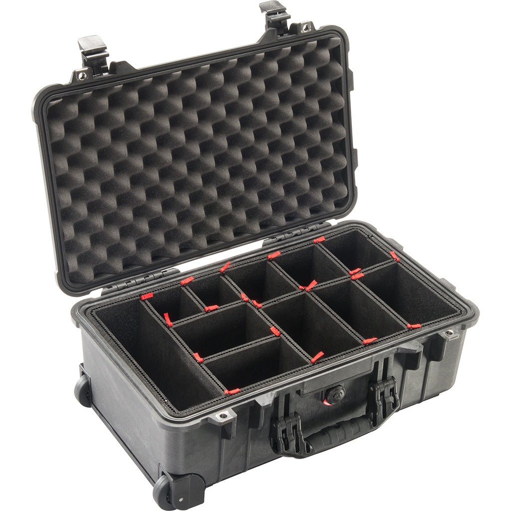Pelican 1510 Wheeled Protector Carry-on Case with Trekpak/Divider/Foam - Assorted Colours