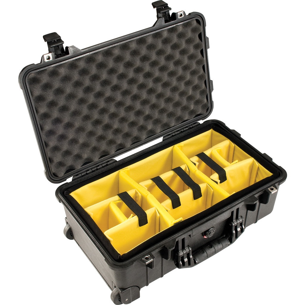 Pelican 1510 Wheeled Protector Carry-on Case with Trekpak/Divider/Foam - Assorted Colours