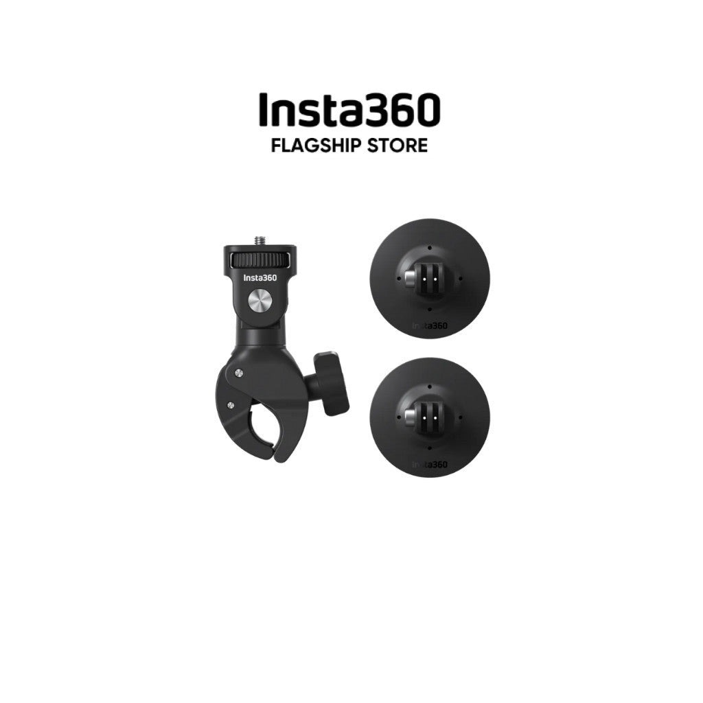 Insta360 New Motorcycle Mount Bundle - X4 Air/Go Ultra/X5/Ace Pro 2/GO3S/X4/Ace Pro/Ace/Go 3/X3/One X2